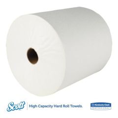 Scott Hard Roll Towels w/ 1.5" Core, White, 800', 12 rls/case