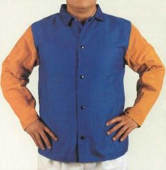 30" leather sleeve jacket L