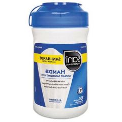 SaniHands Instant Hand Sanitizing Wipes w/ Tencel, 150/pk, 12 pks/cs **IN STOCK**