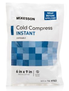 Instant Cold Disposable Compress, 5.5x7"