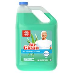 Mr Clean Multipurpose Cleaning Solution w/ Febreze, 128 oz, Meadows & Rain, 4/cs