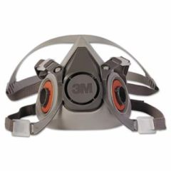 6300 Half Facepiece Reusable Respirator 6000 Series, Large, Resist Gases, Vapors, Particulates, Adjustable Strap, TPE