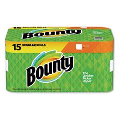 Bounty Paper Towels, 2-Ply, White, Select-a-Size, 12 rls/cs