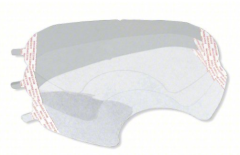 6000 Series Half and Full Facepiece Accessories, Lens Cover, Clear; 25/Pack