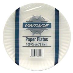 Vintage 9" Paper Plates, 1200/cs