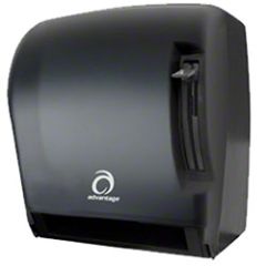 Lever Roll Towel Dispenser, Black Translucent