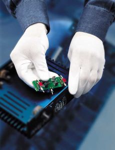 Hi-Tech Performance Nylon, Palm Coated Gloves, L, Black w/black coating