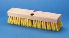 Deck Brush Cream Plastic 10", 12/cs