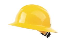 Model 303 Full Brim Hard Hats, White, Ratchet