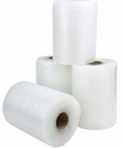 1/2" Bubble Wrap, 250'L X 48"W; Slit 24" wide, Perf'd 6", 2 rolls/bundle