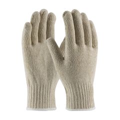 Heavy Weight 7 Gauge Seamless Knit String Gloves, Cotton/Polyester Blend Natural Color, Ladies  Sold by the Dozen