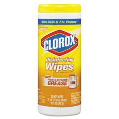 Clorox Disinfecting Wipes, Lemon Scent, 12/35 ct
