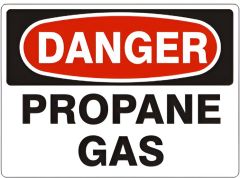 PROPANE GAS - DANGER SIGN, 10X14, Plastic (.040)