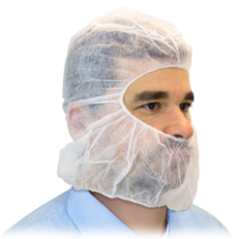 White Hoods, Disposable, Regular Size, 1000 per case