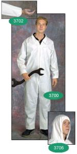 Coverall w/ hood, Large