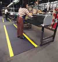 Shielded Mat, 2'x60', Black/Yellow