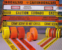 Danger-Lead Removal Authorized Personnel Only, Red, Barricade Tape