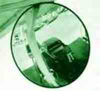 8" Dia. Outdoor Round Convex Mirror, Acrylic