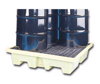 4 Drum SpillPallet w/ Drain
