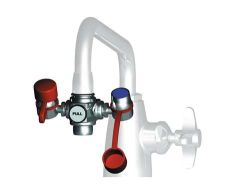 EyeSafe-X faucet-mounted eye wash, adjustable aerated outlet heads