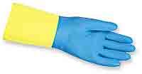 Neoprene on Latex Gloves, Size 10