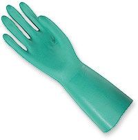 X-Large Nitrile Gloves, 13" Flock lined, 18 mil.