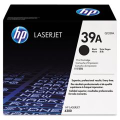 Q1339A (HP 39A) Toner, 18000 Page-Yield, Black
