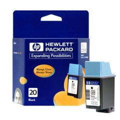 HP 20 Black Ink Cartridge (C6614DN)