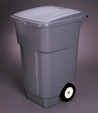 Big Wheel Container w/ Lid, Yellow