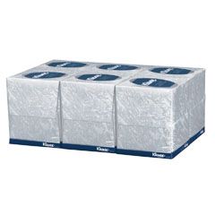 KLEENEX® White Facial Tissue, 2-Ply, POP-UP Box, 6 bx/pk