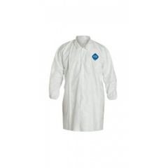 Tyvek Labcoat w/ Snap Front & Elastic Wrists, Large