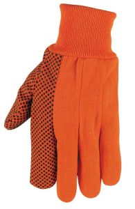 Orange dot cotton canvas, hi-vis, 8 oz.