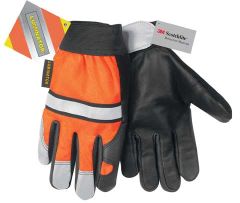 Luminator, Grain goat multi-task glove w/ Velcro wrist closure, L, Lime