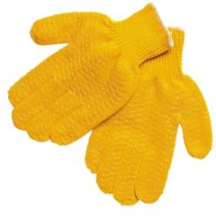 Fingerless honey grip coated string gloves, L