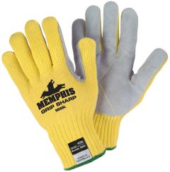 Grip Sharp 100% DuPont Kevlar Brand Fiber Shell with Leather Palm 