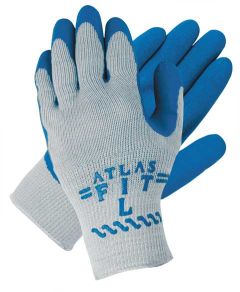 Atlas Fit Work Gloves, 100% KEVLAR brand fiber, green nitrile palm & fingertips, XL