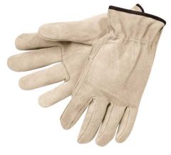 Split Leather Drivers Gloves, Straight Thumb, M
