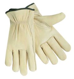 Grain Cow Leather Drivers Gloves, Keystone Thumb, M