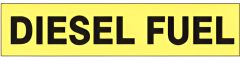 DIESEL FUEL - PIPE MARKER, 2.25X12, Adhesive Vinyl