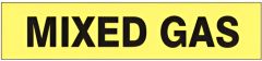 MIXED GAS - PIPE MARKER, 2.25X12, Adhesive Vinyl