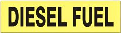 DIESEL FUEL PRESSURE SENSITIVE DECAL, 2.25x9, Adhesive Vinyl
