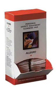 Allegro Respirator Cleaning Pads; Alcohol; Individually Wrapped; 100/PACK