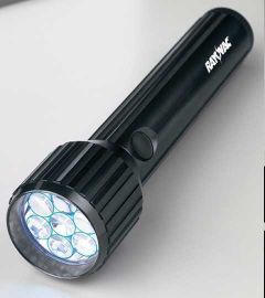 LED Industrial keychain flashlight, plastic