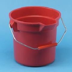 Brute Round Bucket, Red, 10Qt, 12/Ctn