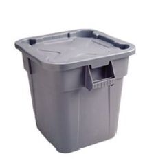 Brute Lid for 40 gal Square Container, Gray, 4/Ctn
