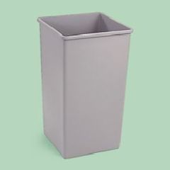 Waste Receptacle Base, Rigid, Beige, 35 gal, 4/Ctn