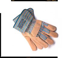 Premium Pigskin Work Gloves, 3" safety cuff