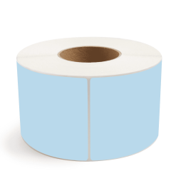 Thermal Transfer Labels - 4 x 6, 3" Core, Blue, 1000/RL, 4 RL/CS