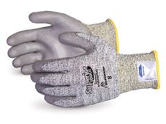 Speckled Dyneema Glove, Grey Polyurethane Palm Coat, Size 9