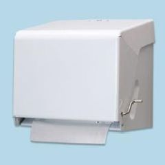 Crank Roll Towel Cabinet, White, 1/cs